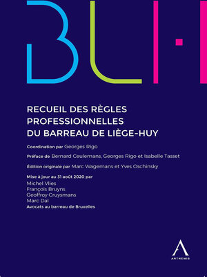 cover image of Recueil des règles professionnelles du barreau de Liège-Huy